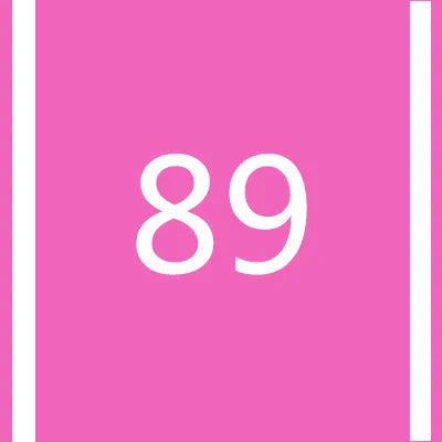 A pink square background with the white number 89 centered.