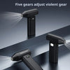 Five gears adjust violent gear air blower device shown in various angles