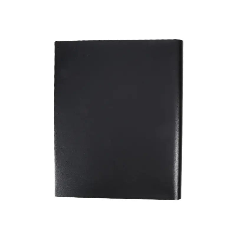 A black large capacity card binder album with a smooth, rectangular cover.