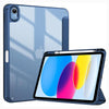 A clear TPU shockproof case for an iPad, shown alongside the device.