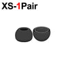 Une paire de embouts en silicone noirs de remplacement pour AirPods Pro.