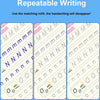 A demonstration of repeatable writing where a matching refill makes the handwriting disappear.