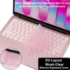 EU Layout Blush Clear Silicone Keyboard Cover for MacBook Neo 13 inch