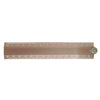 A precision 30cm aluminum folding ruler with millimeter markings and a circular end cap.