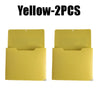 Two yellow wall mount magnetic document file holders