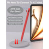 A red precision stylus pen for iPad featuring palm rejection, tilt pressure sensation, and magnetic adsorption.