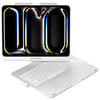 A 360° rotating keyboard case with a trackpad for an iPad Pro or Air, showing the device's side profile.