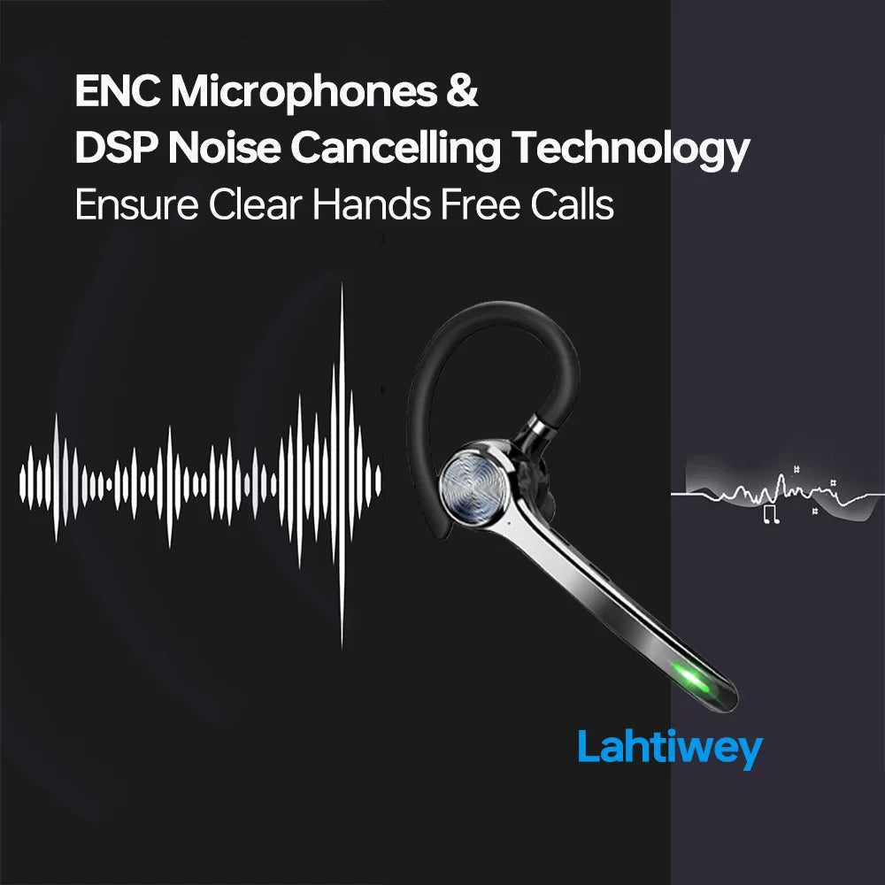 A close-up view of a metallic microphone and earbud with an LED light, emphasizing noise cancelling technology.