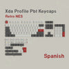A set of Xda Profile Pbt keycaps designed for a Retro NES style mechanical keyboard.
