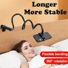 Black flexible bending phone stand used to hold a device for desktop use