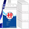 A package of 40 ID card holders or sleeves for Mike, showing the product packaging and stacked items.