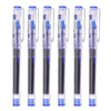A set of precision rollerball gel pens shown in a row against a white background.
