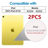 A yellow tempered glass screen protector for an iPad, compatible with A3354 and A3355 models.