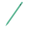 Un stylet capacitif vert clair de précision, montré en diagonale sur fond blanc.