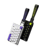 A black mechanical keyboard with purple keycaps and a black and yellow cable featuring the FURYCUBE logo.