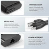 A black 130W USB-C laptop charger showing its metal plug and durable design features.