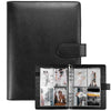 Black A5 photo album binder for K-Pop collectibles with a protective cover and clear pages.