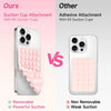 Comparison of suction cup and adhesive attachment methods for silicone phone holders