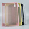 A set of pink and yellow durable hard shell laptop cases for MacBook Neo 13.