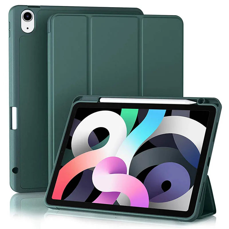 Grälicher Silikon-Schutzhülle für ein Apple iPad neben dem Gerät.