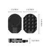 Black magnetic phone holder mount with multiple sizes for desk and wall use