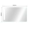 A rectangular, matte film screen protector with dimensions of 340mm by 203mm.