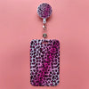Leopard Retractable Card Holder Clip for Badges and IDs