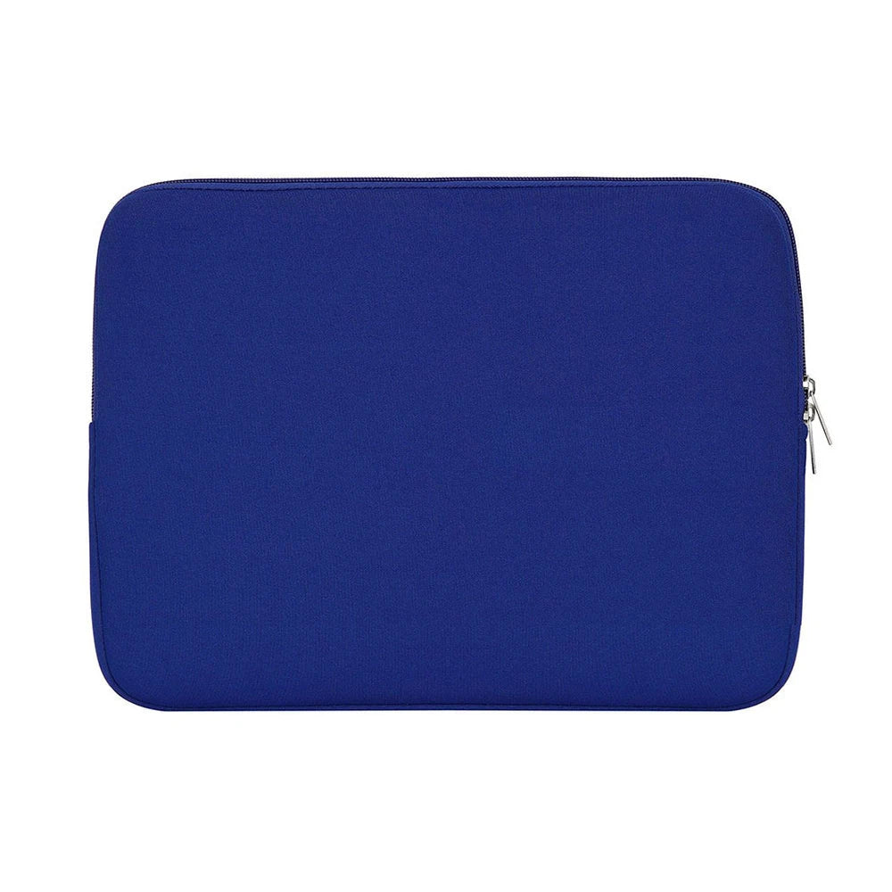 Funda delgada de algodón azul marino para laptop, cuadernos y tabletas.