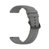 A gray silicone watch band designed for Garmin and other smartwatches.