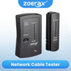 Probador de cables de red Zoerax y unidad remota para probar cables.