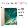 Klares gehärtetes Glas-Display-Schutz für ein iPad Pro 10.5 (2017)-Gerät.