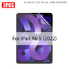 Two ultra-thin tempered glass screen protectors for an iPad Air 5 (2022) device.