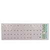 A sheet of transparent Russian keyboard stickers for laptops and desktops.