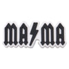 Black and white die-cut charm set spelling out the word MAMA