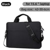 Black laptop sleeve bag with shoulder strap for 15.6 inch laptops