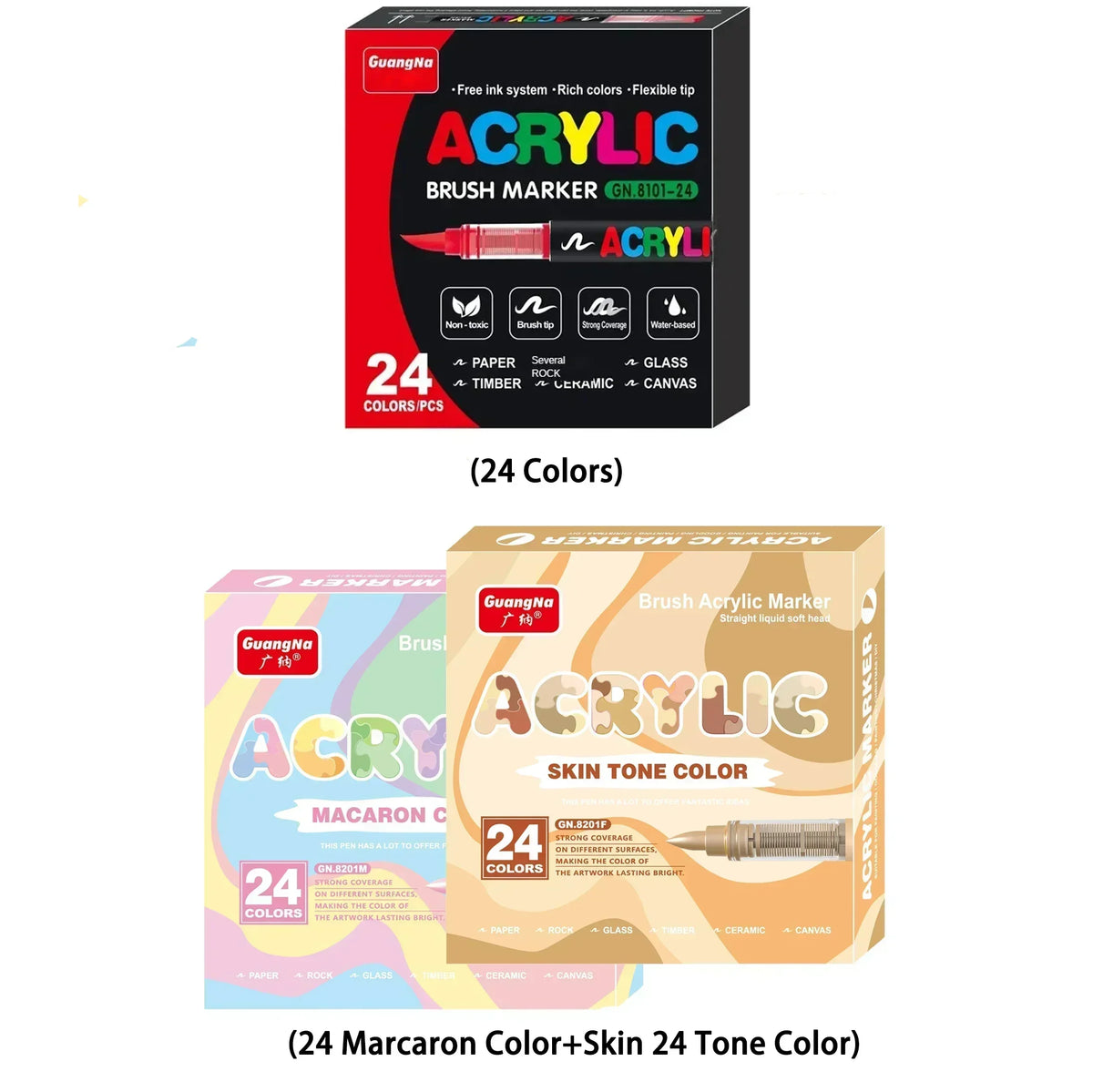 DIY Acrylic Art Markers - Vibrant Color Set