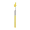 A yellow telescopic stainless steel teaching pointer with a rubber tip.