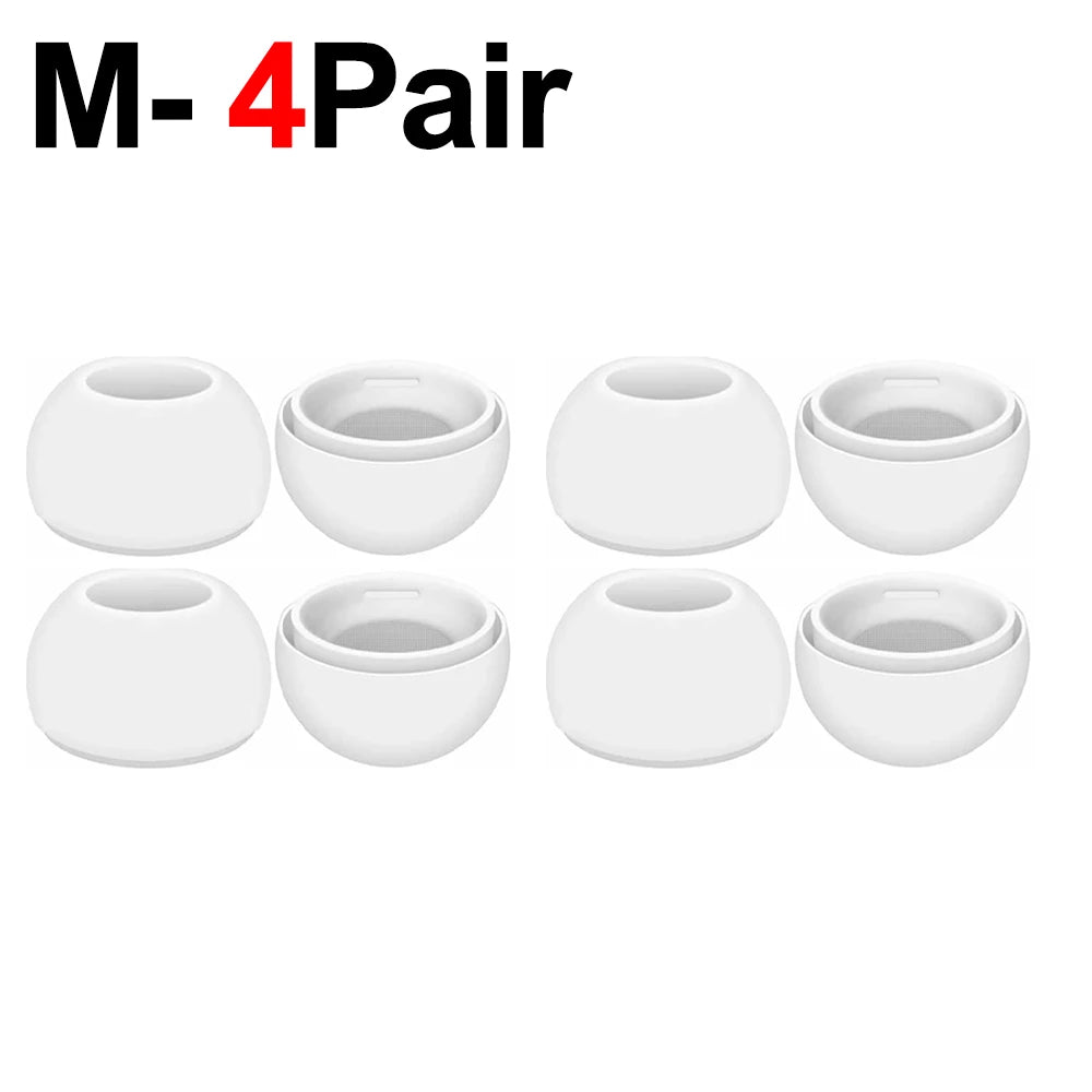 Quatre embouts en silicone blancs pour AirPods Pro