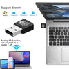A dual band WiFi adapter is shown with various operating system logos and a laptop.