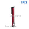 A single red metal injection pen is shown vertically against a white background.