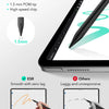 A precision stylus pen is shown next to an iPad, highlighting its 1.5 mm tip and high-speed chip features.