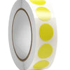 Roll of round dot labels in white and yellow for organization