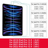 A list of tempered glass screen protectors for various iPad Pro models and years.