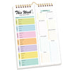 A weekly meal planner and grocery list pad with sections for meals, groceries, and household items.