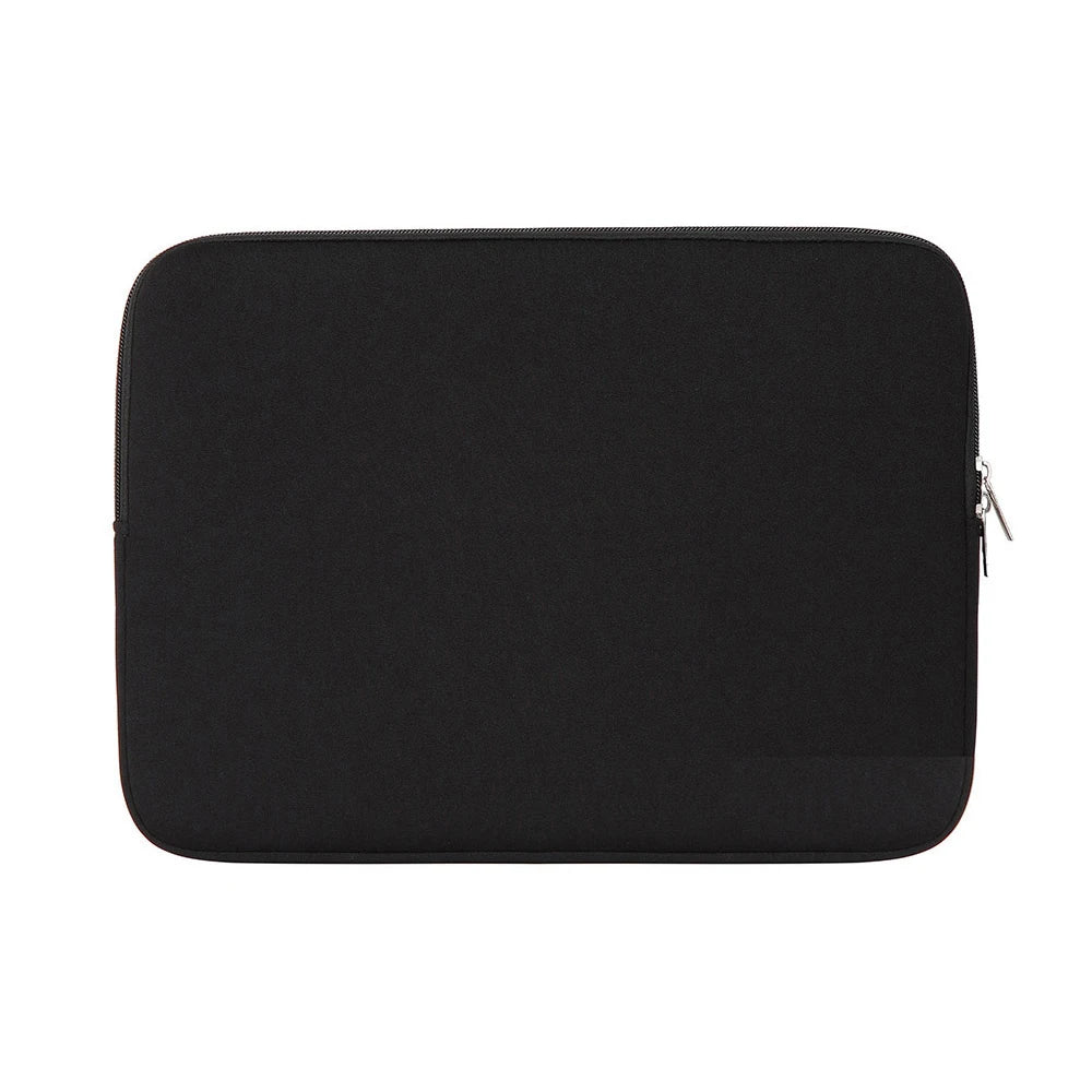 Funda delgada de algodón negra para portátiles y tabletas