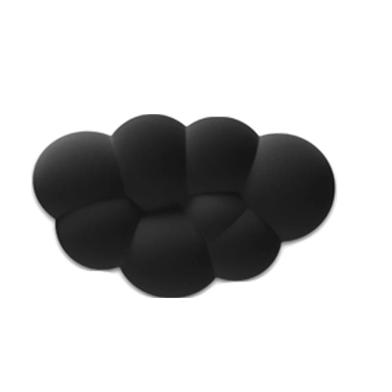 Black ergonomic memory foam wrist rest pad for desk and mouse