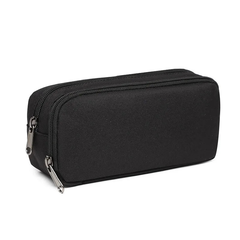 Black aesthetic Oxford pencil pouch for school and office