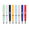 Un set de dix crayons à papier colorés dans diverses nuances, dont vert, blanc, noir, jaune, rose et bleu.