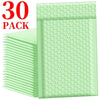 Ein Pack von 30 wiederverwendbaren Poly-Blasen-Umschlägen in Hellgrün.