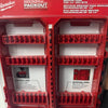 Red PACKOUT medium customizable bit storage case with adjustable rows for hexagonal bits